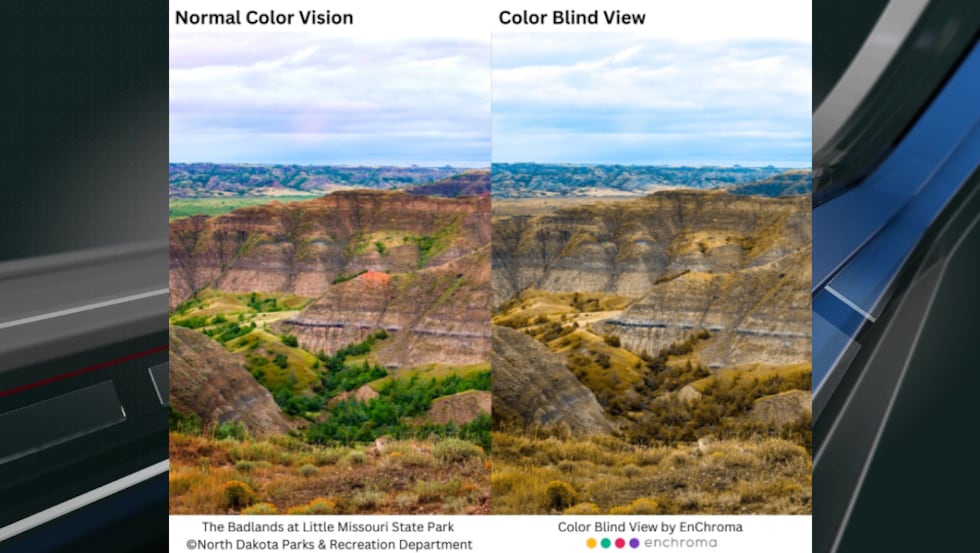 Color Vision Comparisons North Dakota State Parks to offer corrective glasses for visitors who ...