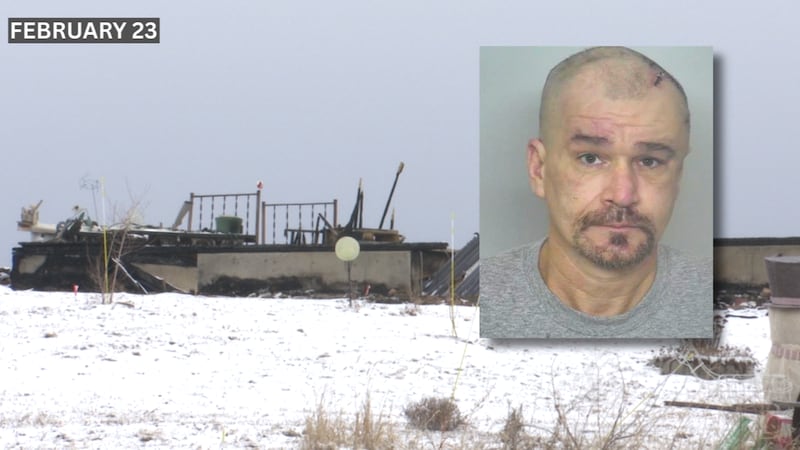 Correy Davis is accused of setting a rural Morton County home on fire and shooting a gun at...