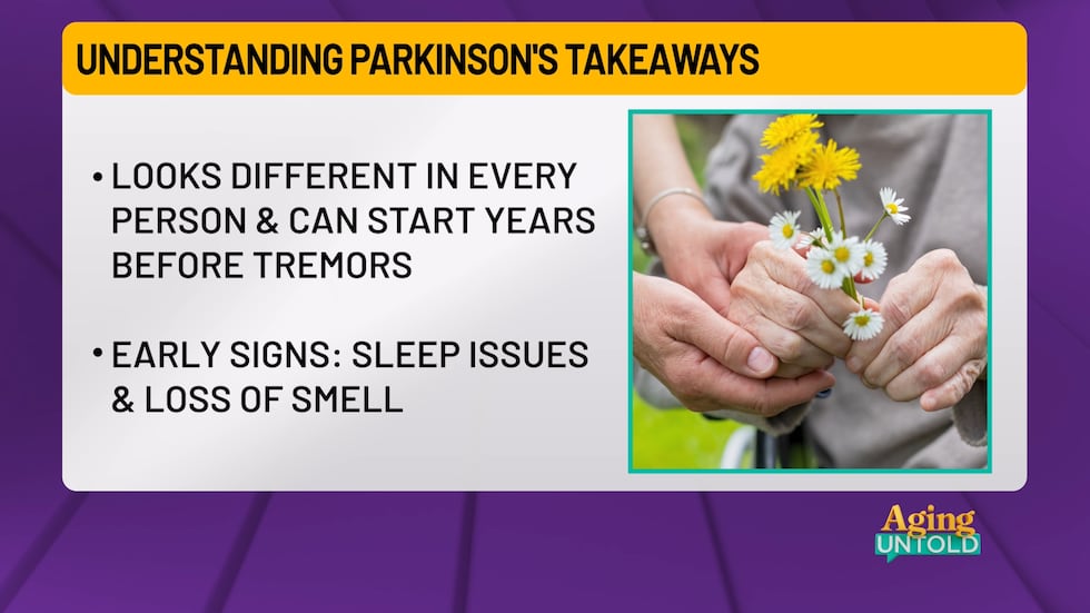 The signs of Parkinson's can be different in each person.