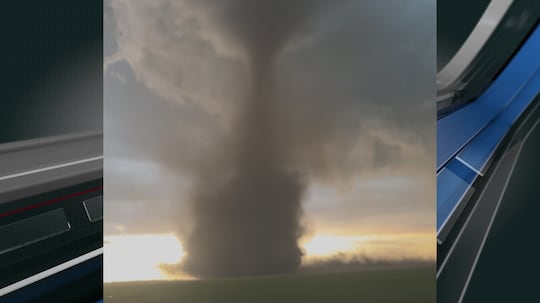 About 4 miles east of Bowbells Sunday evening, June 7