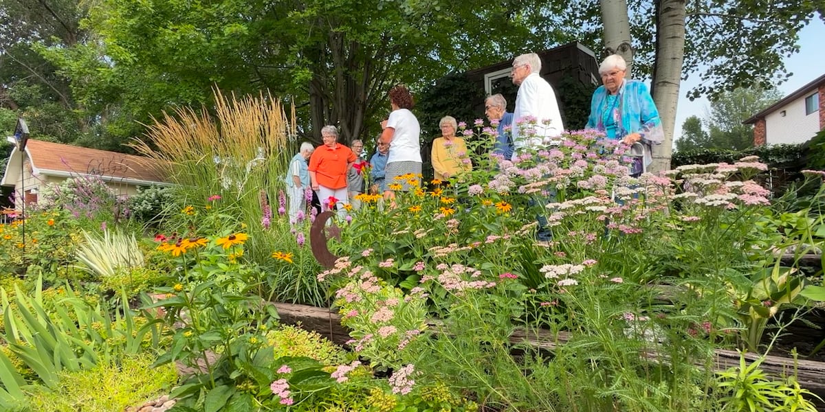 ‘Almost like a paradise': Bismarck gardener shares backyard garden with Touchmark residents