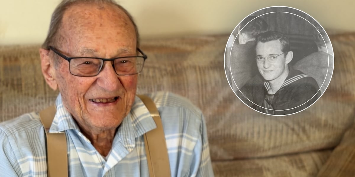 ‘I joined the Navy on my 18th birthday': WWII veteran celebrates 100th birthday, reflects on service, life in hometown