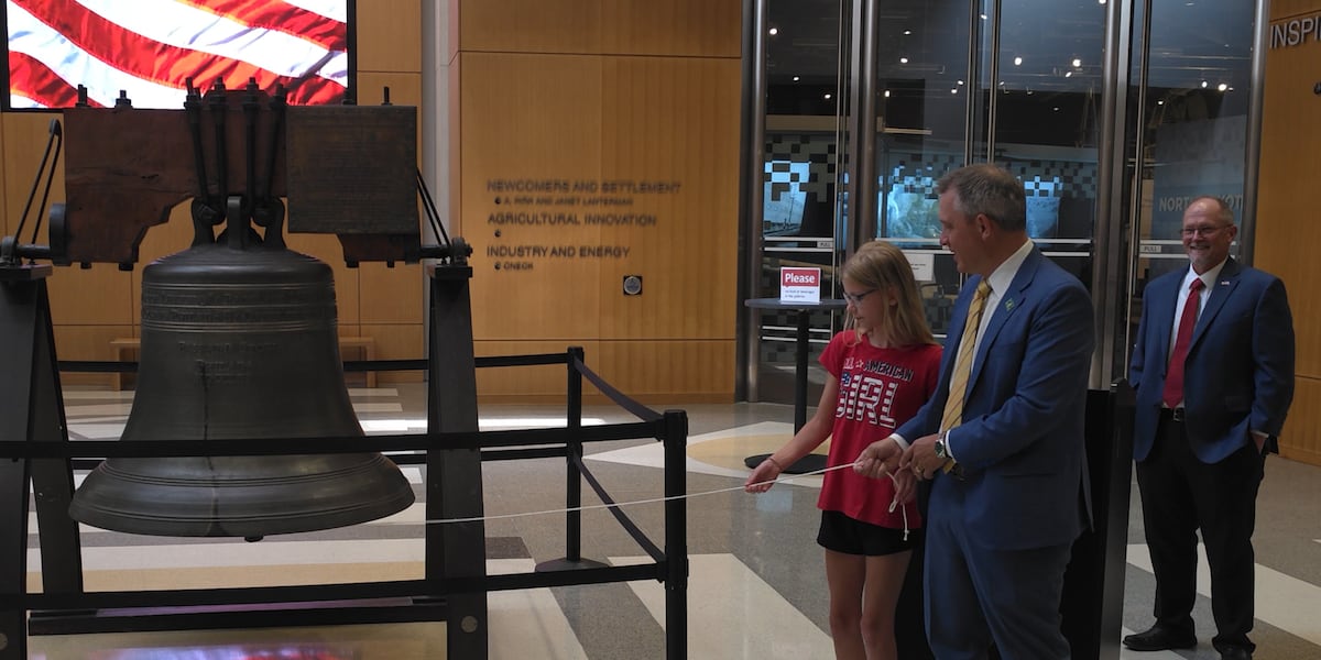 Liberty Bell replica rings at ND Heritage Center to kick off America 250 week