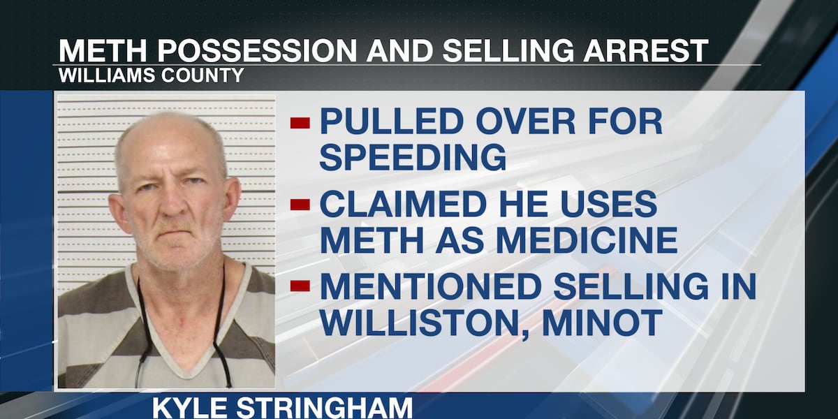 Wyoming man arrested for meth possession, claims he uses it for medicine