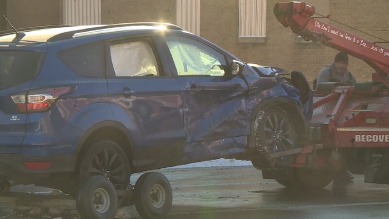 Jvc Collision Driver crashes into J & R Vacuum & Sewing during vehicle collision