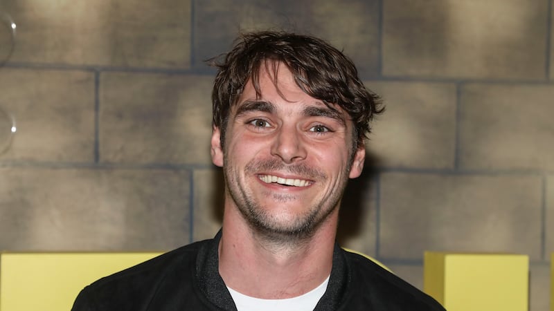 Actor RJ Mitte attends the premiere afterparty for BritBox's "Outrageous" at The Twenty Two...