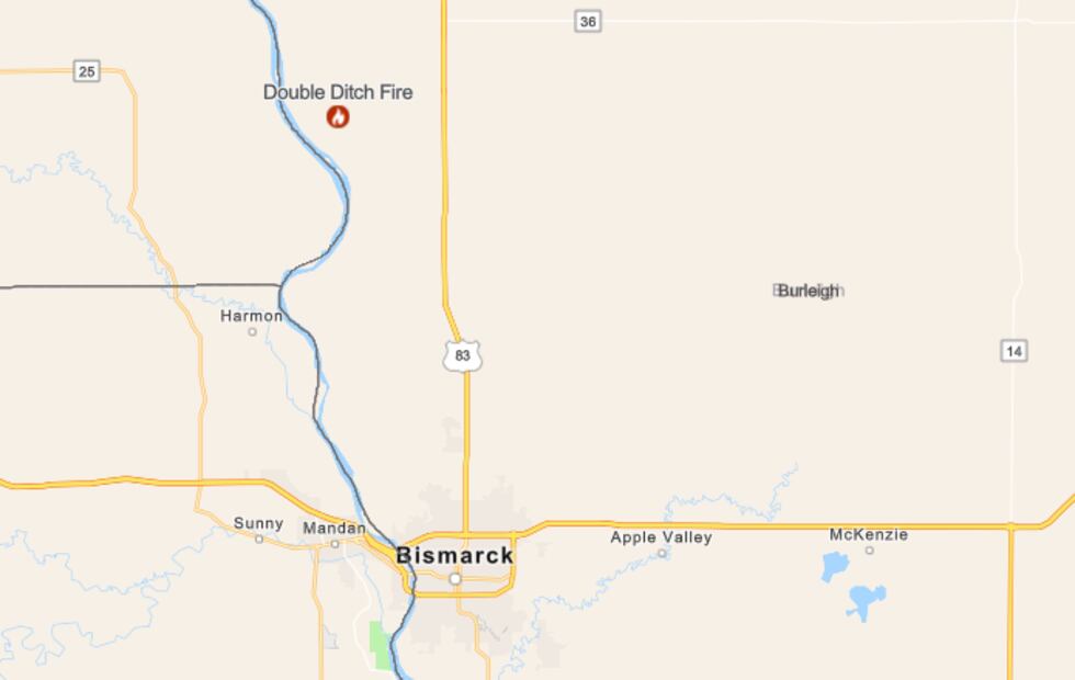 Double Ditch fire location