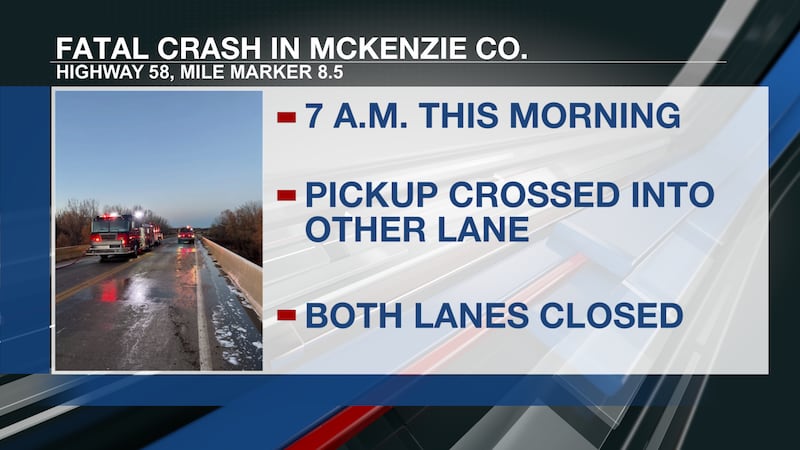 Fatal crash on Highway 58 closes both lanes.
