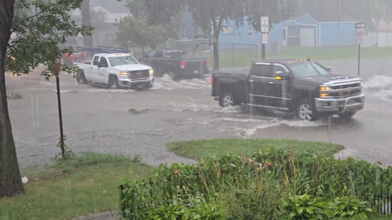 Bismarck flooded streets