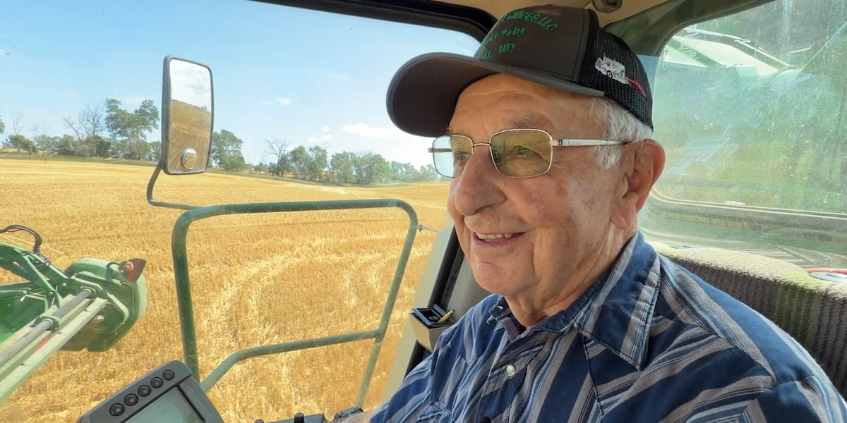 “I like to help out” 91-year-old farmer still helps with harvest