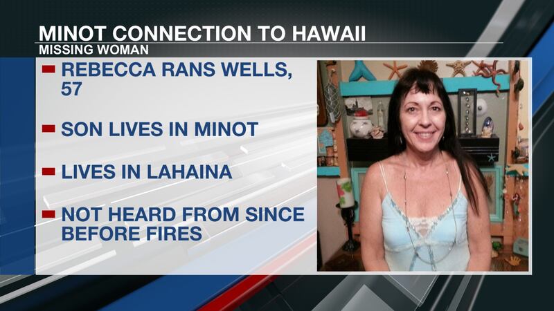 Minot man’s mother missing in Maui
