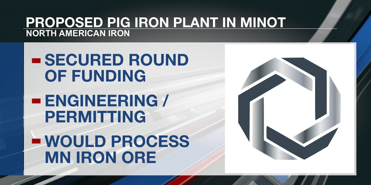 Iron company behind proposed Minot plant secures more funding