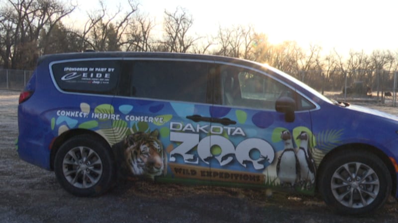 New education van at the zoo.