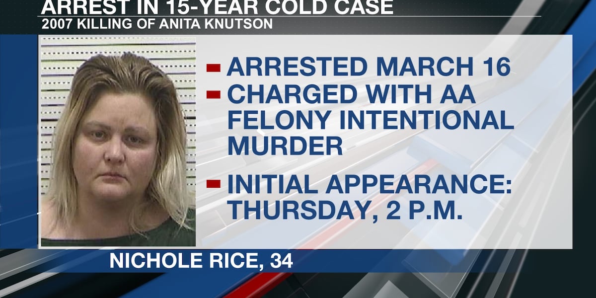 Nichole Rice Nichole Rice to make initial appearance Thursday on charge in 2007 ...