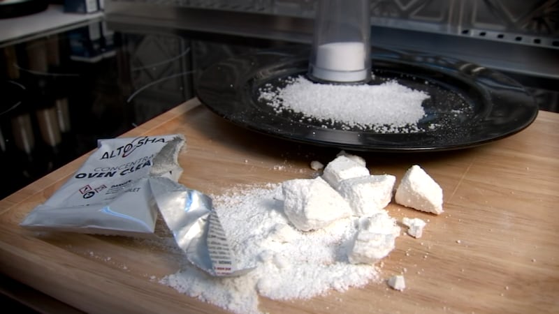 About 37 pretzels coated with crushed oven cleaner were served during lunch at Fowler Middle...