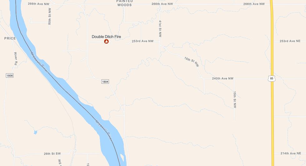 Double Ditch Fire location