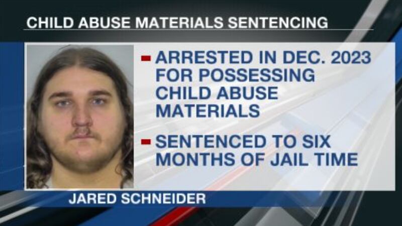 Mandan man sentenced to six months jail time for possessing child abuse materials