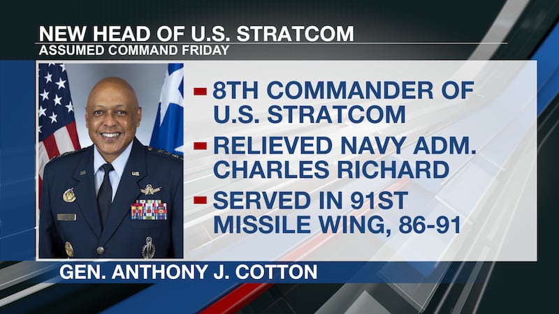 Air Force General who served in Minot takes command of U.S. STRATCOM