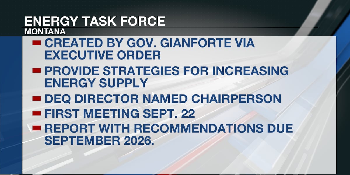 Gianforte creates energy task force