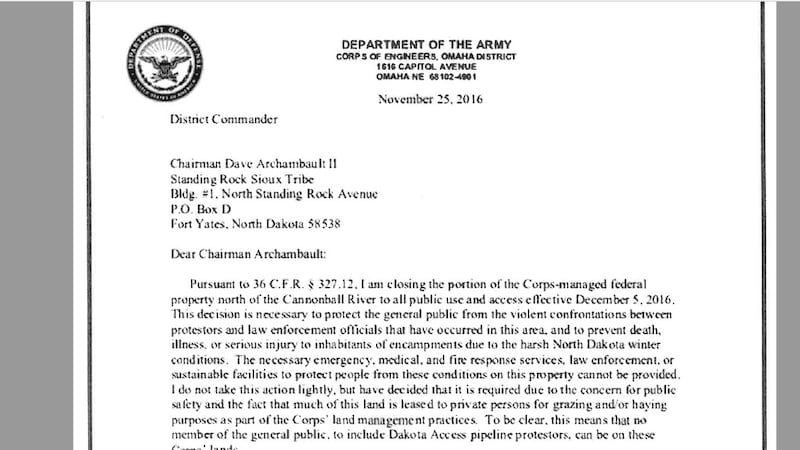 Army Corps of Engineers shutting down DAPL protest camp due to concerns ...