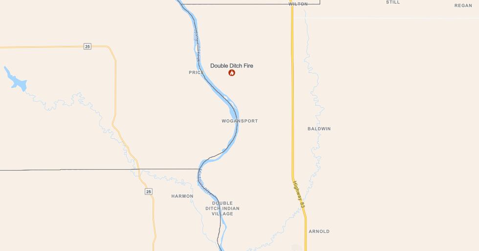 Double Ditch Fire location