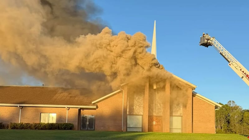 ‘Our building is currently on fire,’ says church