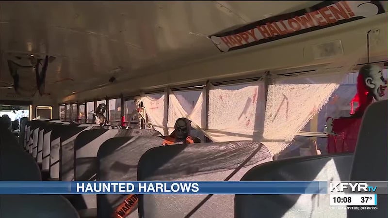 Harlow’s School Bus Service in Bismarck had over 900 kids and parents attend its Trunk or...