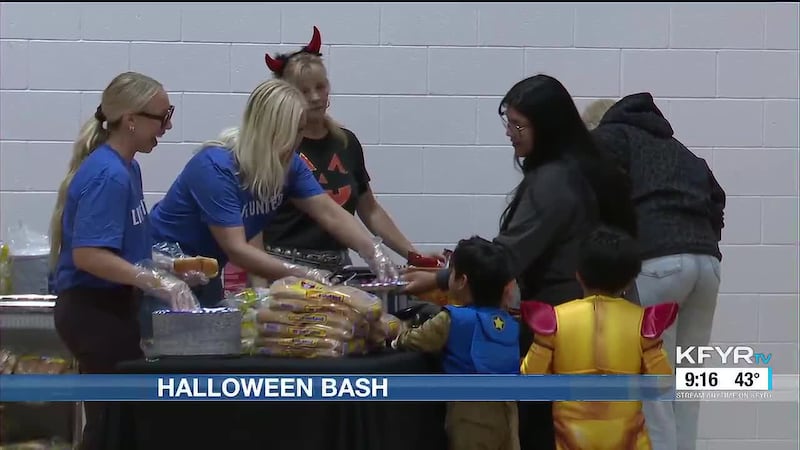 Zombies and ghouls took the dance floor Thursday at a Bismarck school.