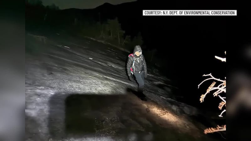 A 60-year-old Canadian man was rescued from the Adirondacks after he stood in the same spot...
